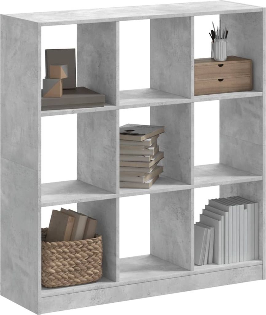Maison Exclusive - Bücherregal Betongrau 102x32x108 cm Holzwerkstoff