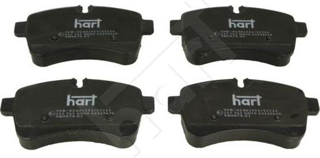 HART 253 763 Bremsbelagsatz, Scheibenbremse OE 42555917 kompatibel mit Daily