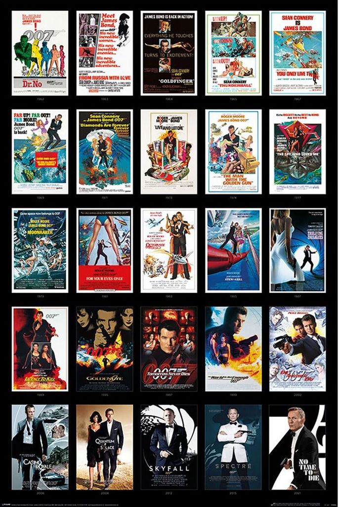 James Bond 007 - 25 Filme - Film Poster 61x91,5 cm Produktbild 