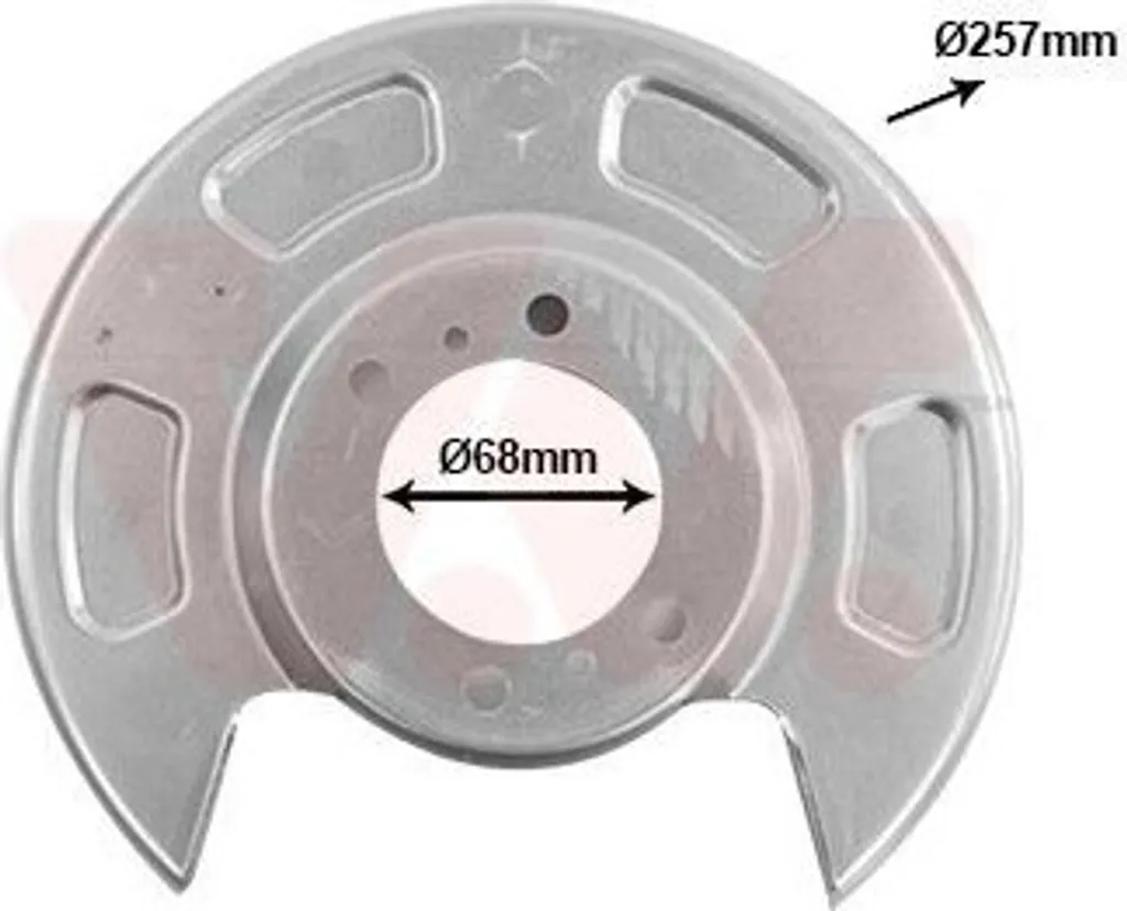 Tôle d'ancrage de frein arrière pour KIA PICANTO TA - Protection Disque