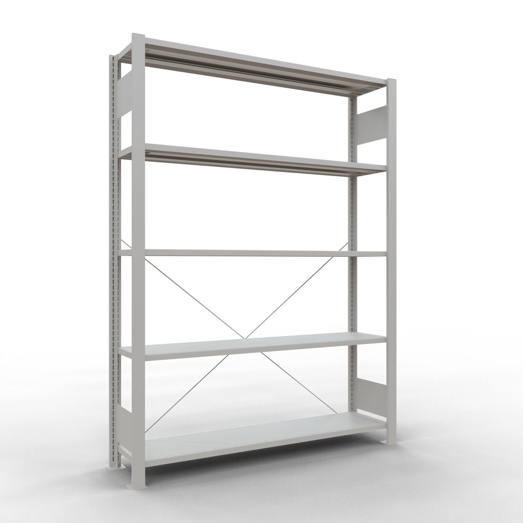Büroregal Stecksystem Grundregal - 1800x1300x300 mm, Typ 85 kg