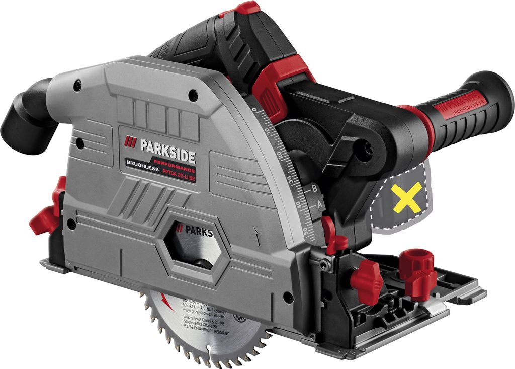 PARKSIDE PERFORMANCE® 20 V Akku-Tauchsäge »PPTSA 20-Li B2«, Produktbild 