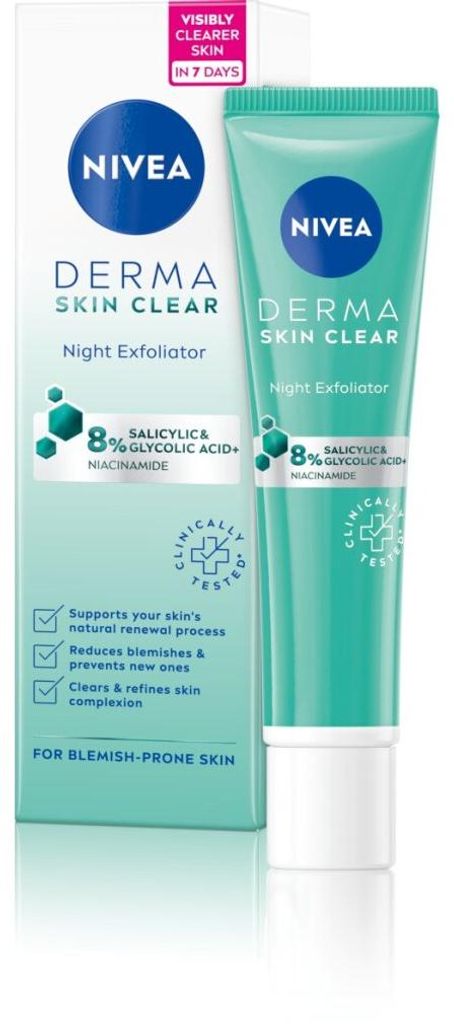 Non exfolian pleov peeling Derma Skin Clear (Night Obrázek produktu 