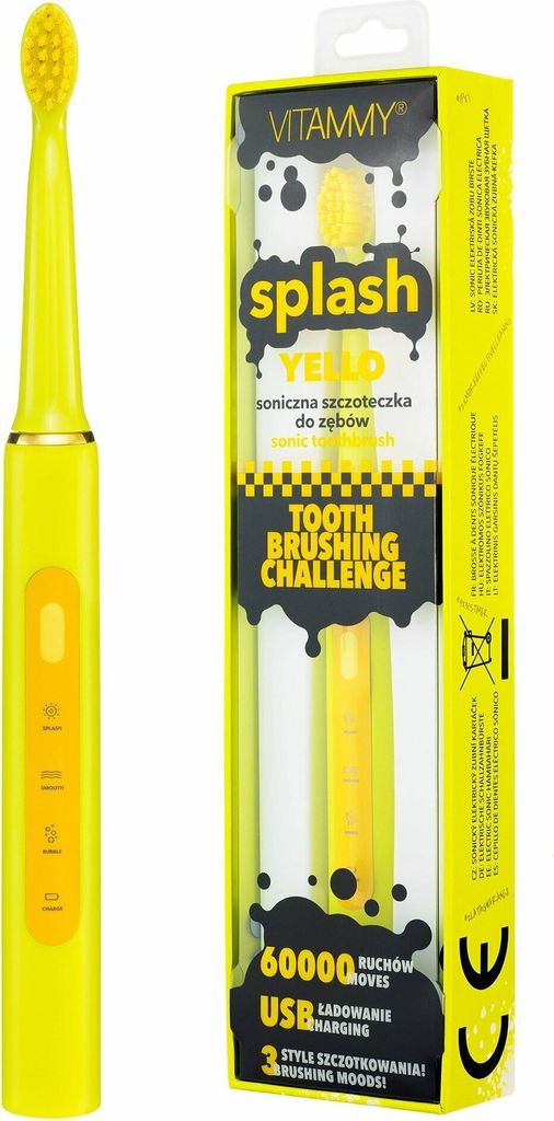 VITAMMY SPLASH, Detská sonická zubná kefka, 8r+, Obrázok produktu 