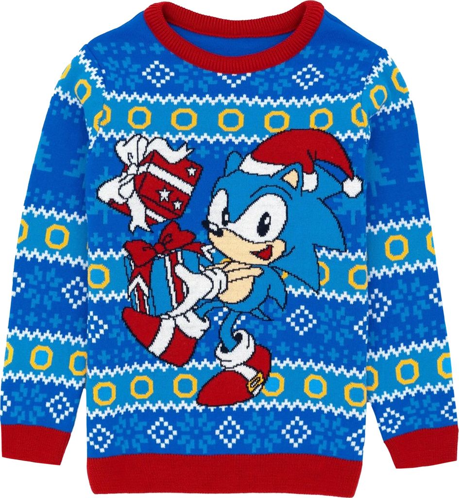 Sonic The Hedgehog - Pullover für Kinder - weihnachtliches Produktbild 