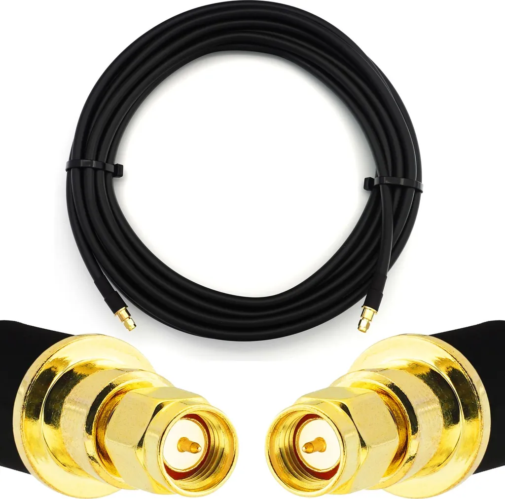 Cavo Coassiale SMA Maschio 10m LMR400 UF UltraFlex Low Loss per RF