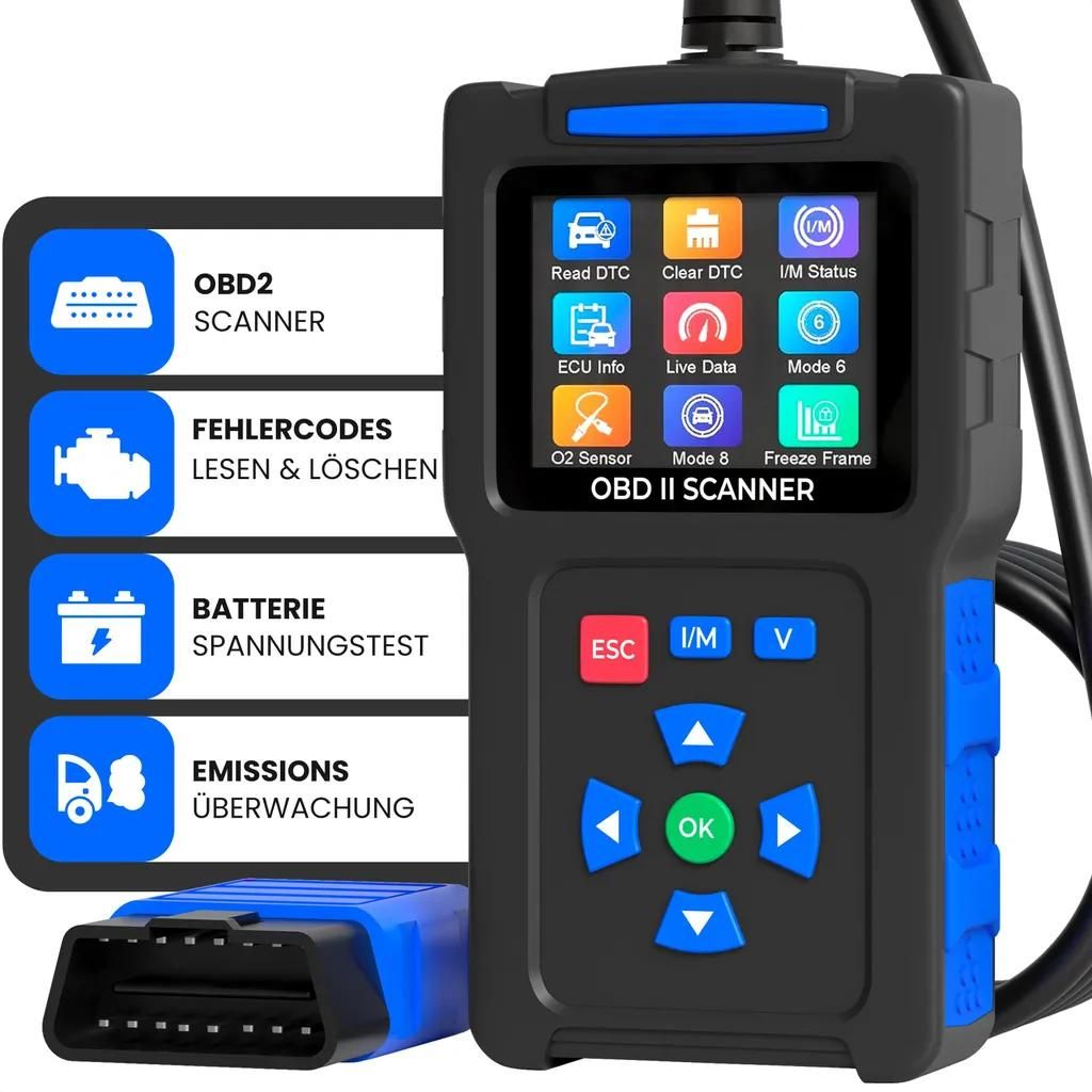 T200: Diagnostické zařízení OBD2 "vše v jednom" s LCD Obrázek produktu 