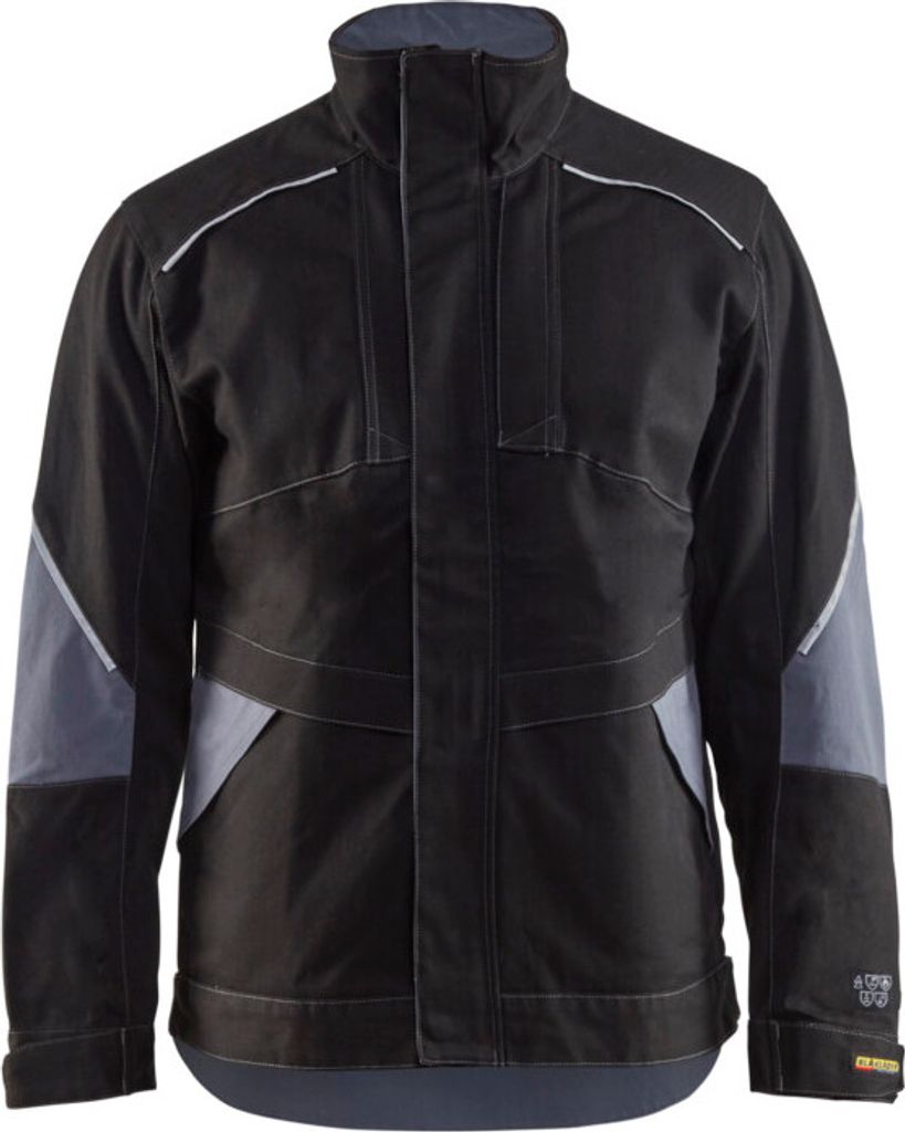 Blakläder Flammschutz Jacke 4061 1516 in schwarz/grau, Größe:XS