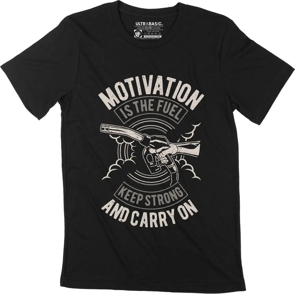 Herren Grafik T-Shirt Motivation ist der Treibstoff - inspirierend – Motivation Is The Fuel - Inspiring – Öko-Verantwortlich Vintage Jahrgang ...