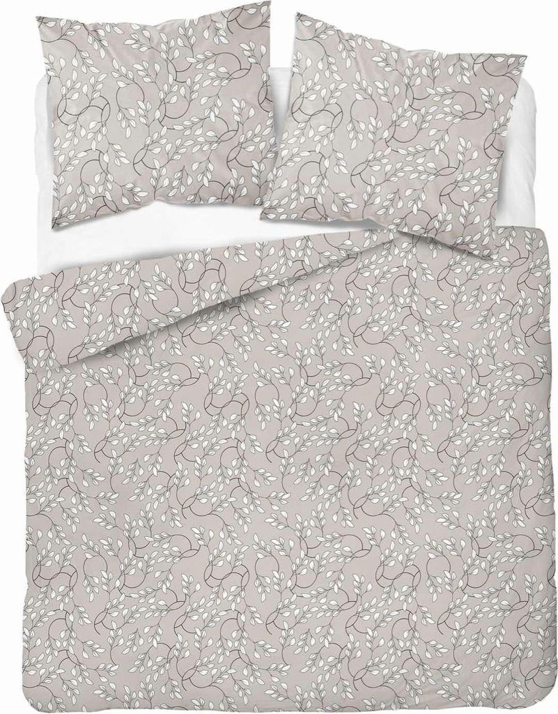 Bettwäsche, Satinbettwäsche, hohe Qualität 200x220 5217b Beige, geometrische Muster