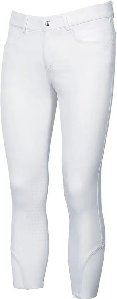 Pantalon Liciano Grip Blanc 50 Anti-glisse pour Cavalier Exigeant