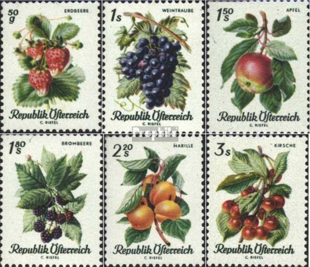 Briefmarken Österreich 1966 Mi 1223-1228 (kompl.Ausg.) Produktbild 
