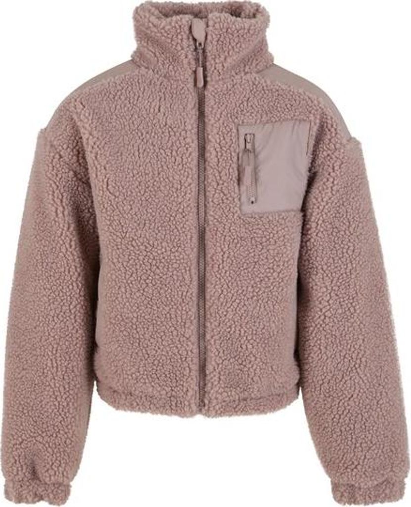Urban Classics Girls Sherpa Mix Jacket duskrose - 158/164 Obrázek produktu 