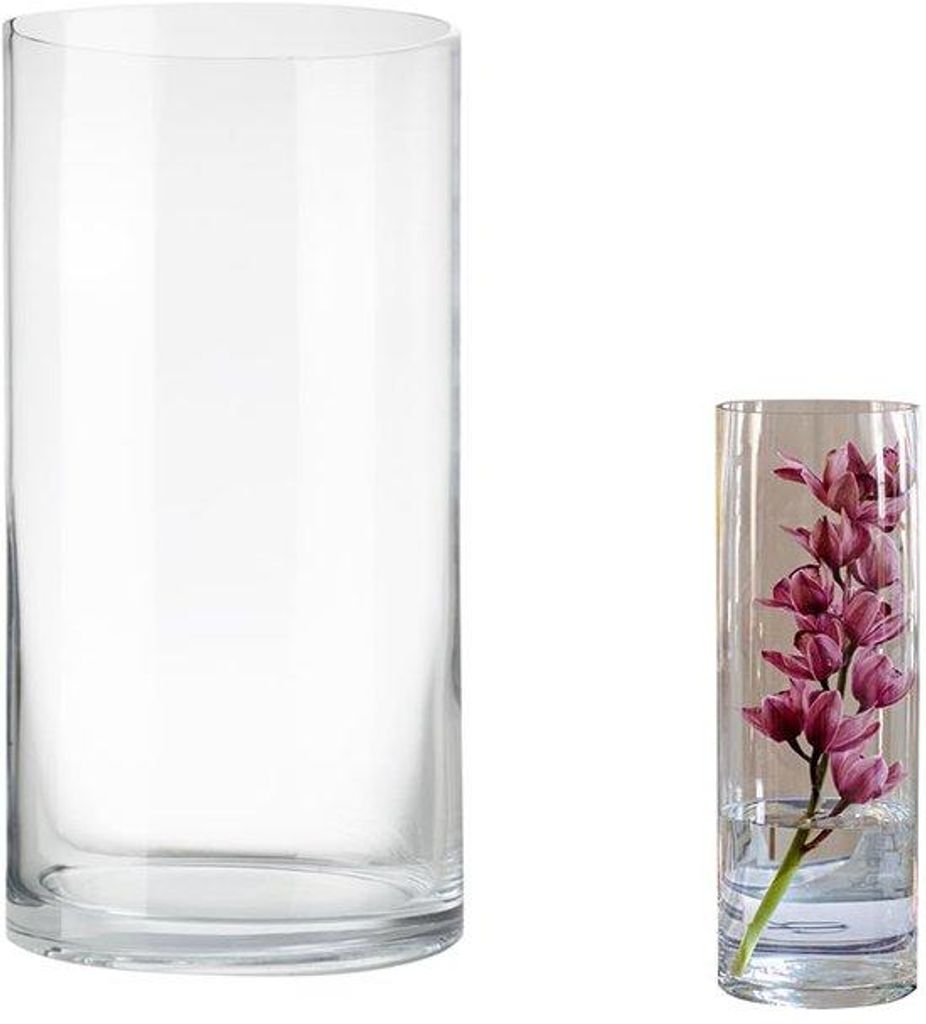 Grote Transparante Cilinder Glazen Vase Ø 15 cm 30 cm Hohe Dekorative Kaarsglazen Ronde Moderne Tischdekoration für Heim Büro Hochzeit