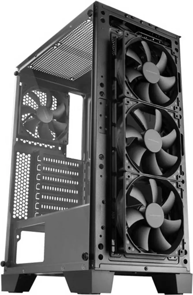 Boîtier Gaming MC-MASTER Mars Gaming - Tour PC ATX avec Façade Mesh
