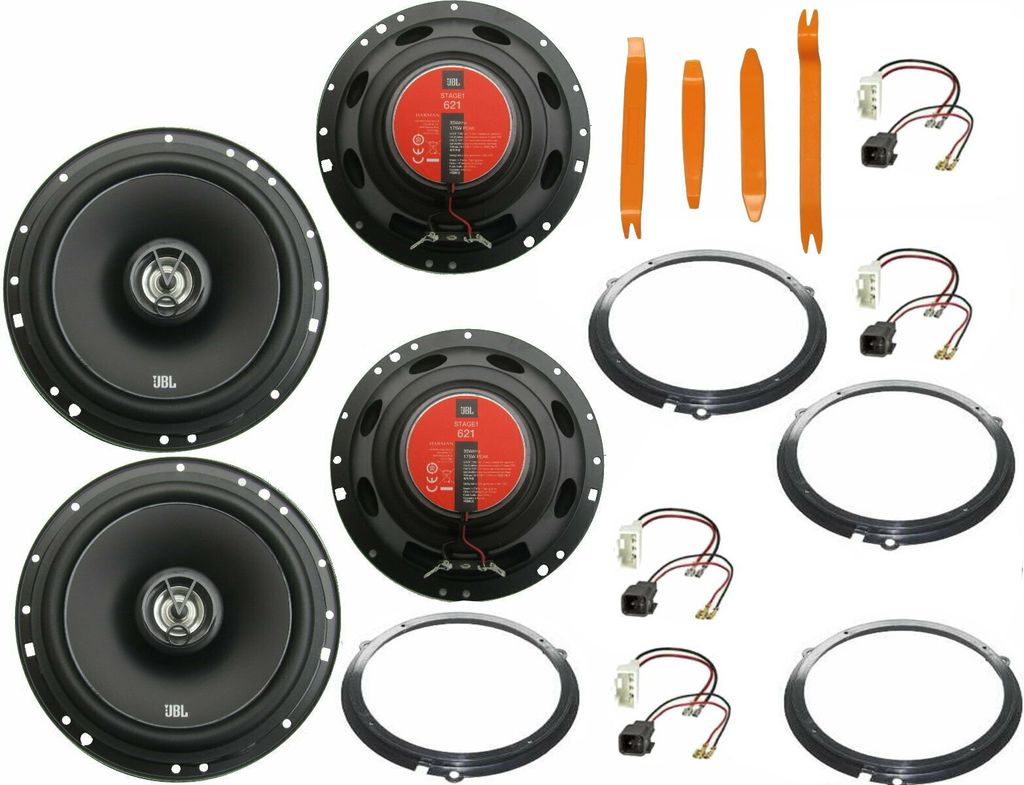 JBL Set für Ford Edge Bj 15-21 Tür vorne hinten Bügel 700 Watt
