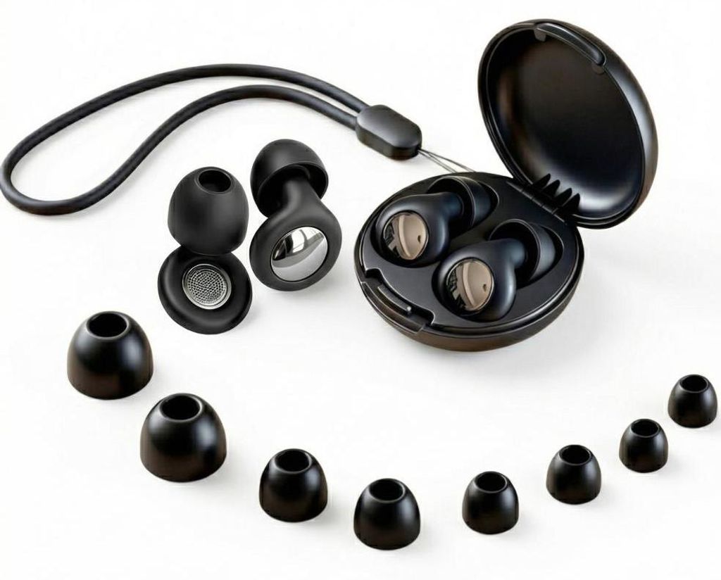 Silikónové ušné zátky Tech-Protect QuietFit, čierne Obrázok produktu 