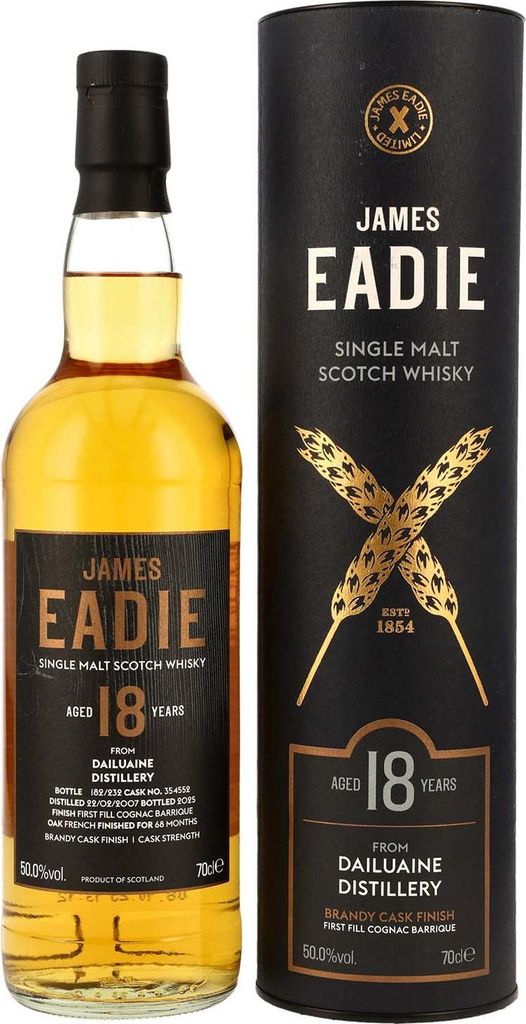Dailuaine 18 Jahre - 2007/2025 - James Eadie - First Fill Cognac Barrique Finish - Cask #354552 - Speyside Single Malt Scotch Whisky