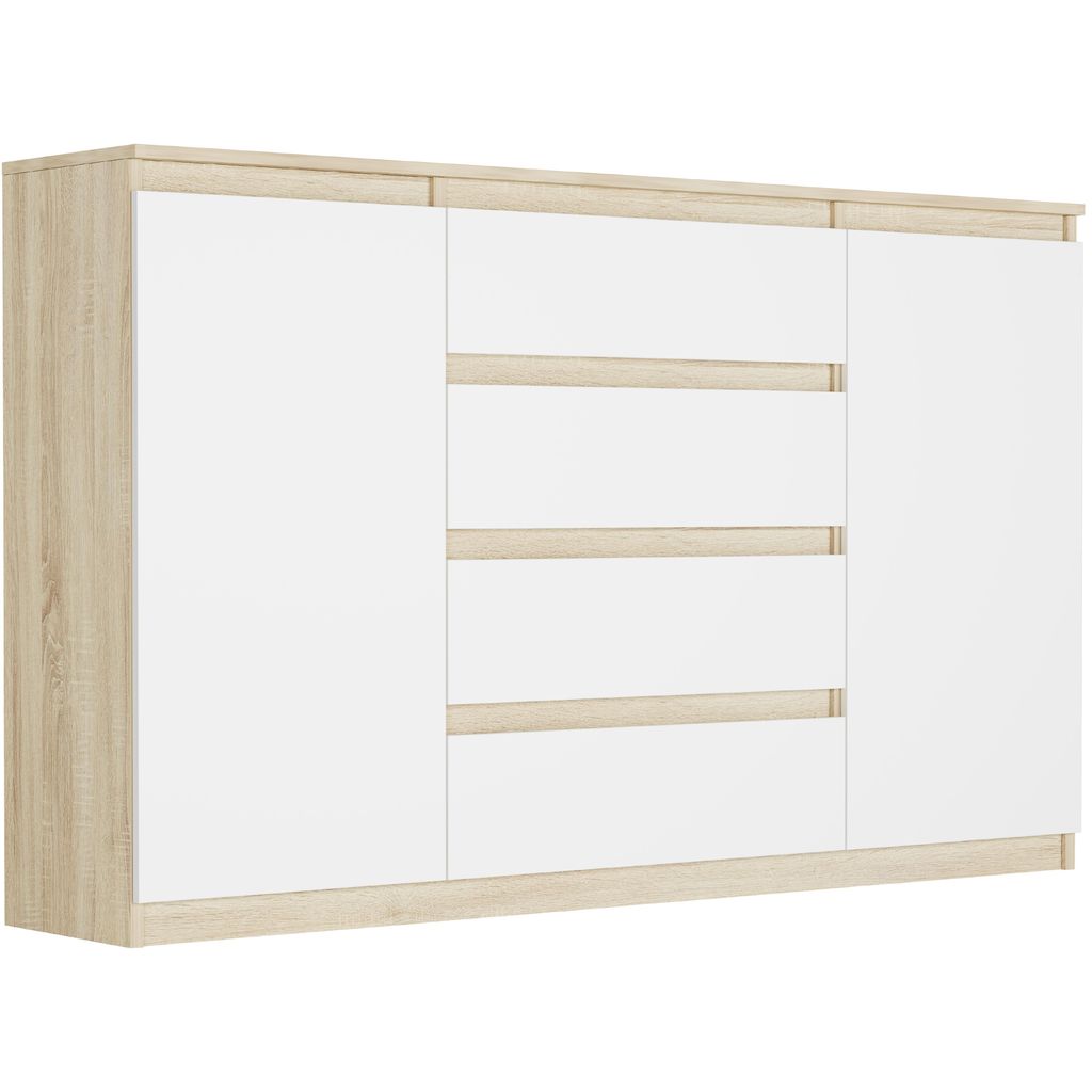 Modna Komoda 160, Szafka, 4 Szuflady, 3 Półki, R-160-S4 Zdjęcie produktu 