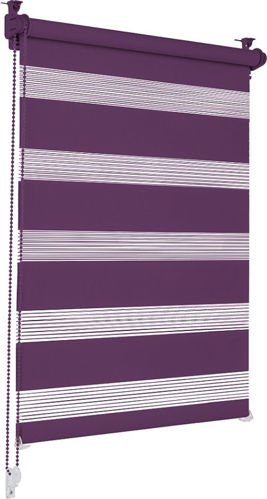 Sonello Doppelrollo Zebrarollo, Lila, Länge 130 cm, Breite Produktbild 