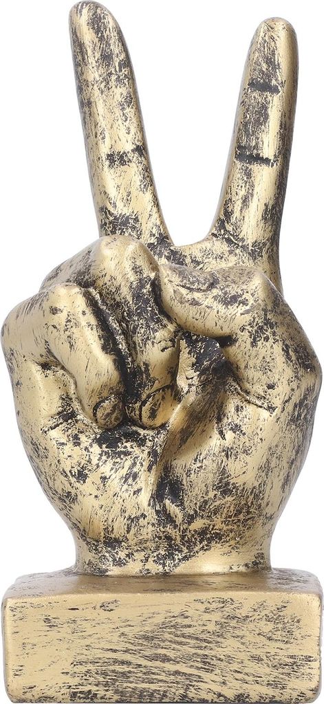 Harzfinger Geste Skulptur kreative Statue Home Office Desktop Bücherregal Ornament Deconze