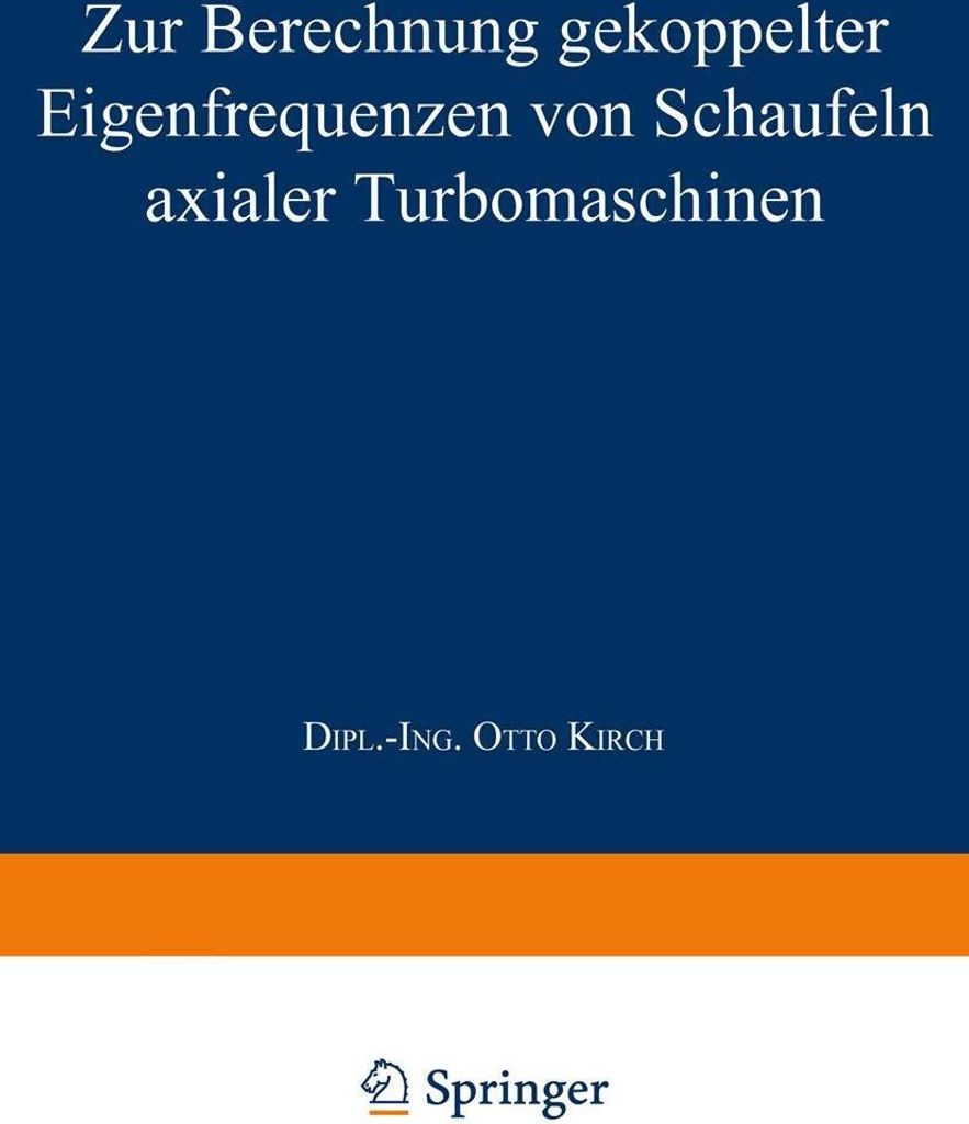 Zur Berechnung gekoppelter Eigenfrequenzen von Schaufeln axialer Turbomaschinen
