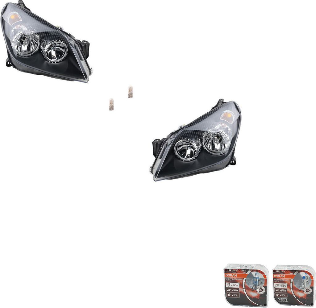 Johns, Scheinwerfer Osram Night Breaker Laser passend für Opel Astra H 03/04- m. Set L R 1216561 1216661 93178635 93190386 1216562 1216662 9317863...