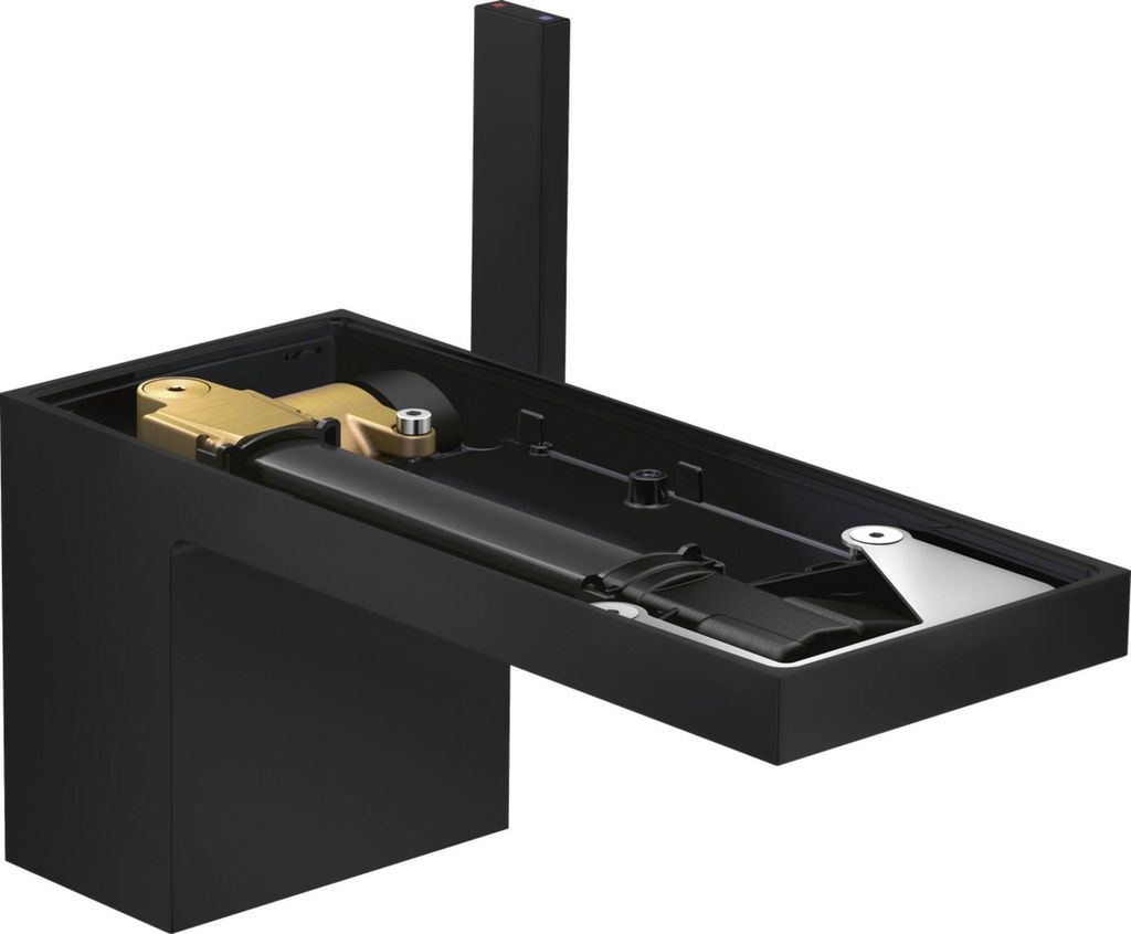 hansgrohe AXOR MyEdition Einhebel-Waschtischmischer 70 mit Push-Open Ablaufgarnitur, ohne Platte, 47012670