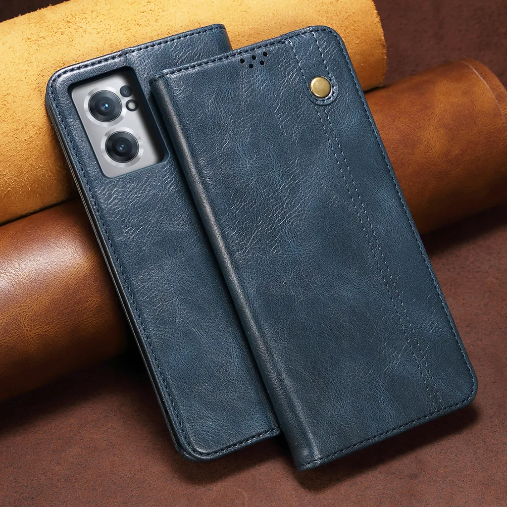 Zip Custodia in Pelle per OnePlus Nord 2T 5G Flip Cover con chiusura magnetica,tasca con