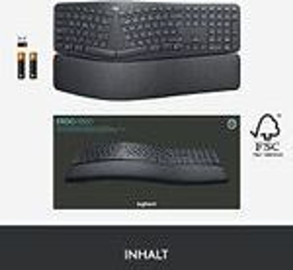 Logitech ERGO K860 Wireless high quality Keyboard - Black