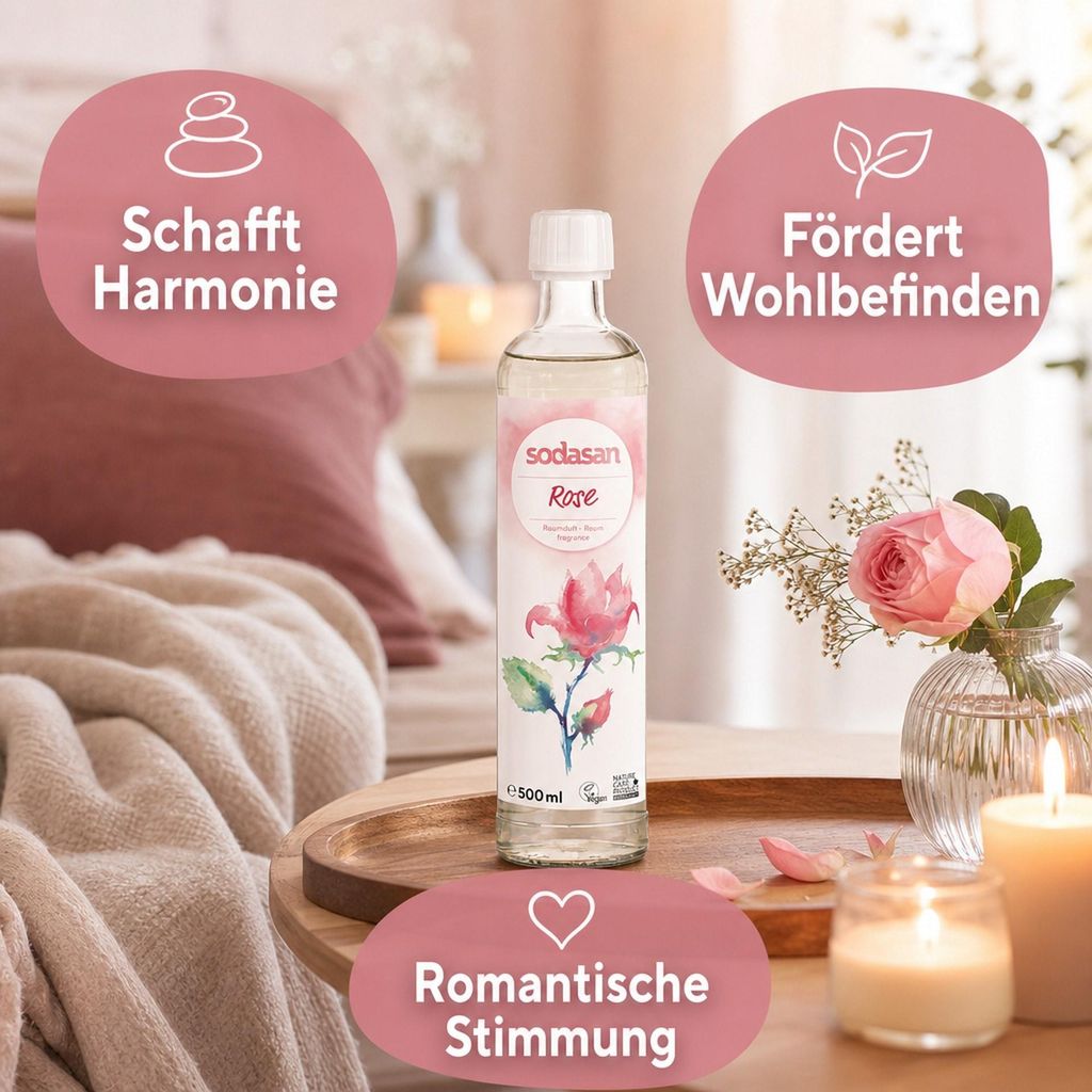 SODASAN Raumduft senses ROSE 500ml Nachfüller
