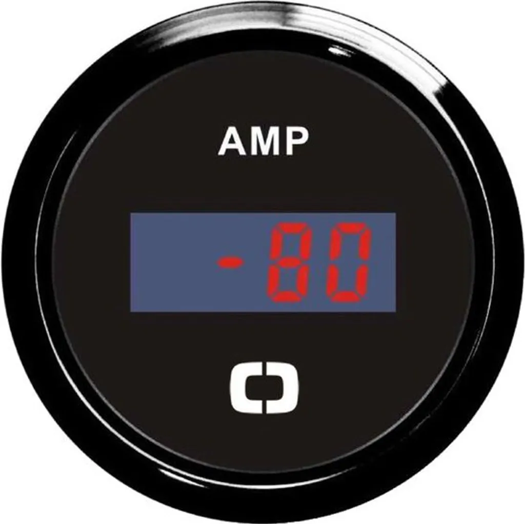 Ampèremètre numérique pour suivi batterie voiture et solaire noir