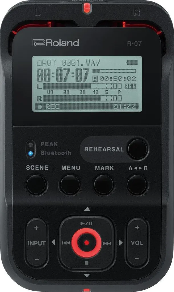 Enregistreur Roland R-07-BK dictaphone numérique noir haute résolution