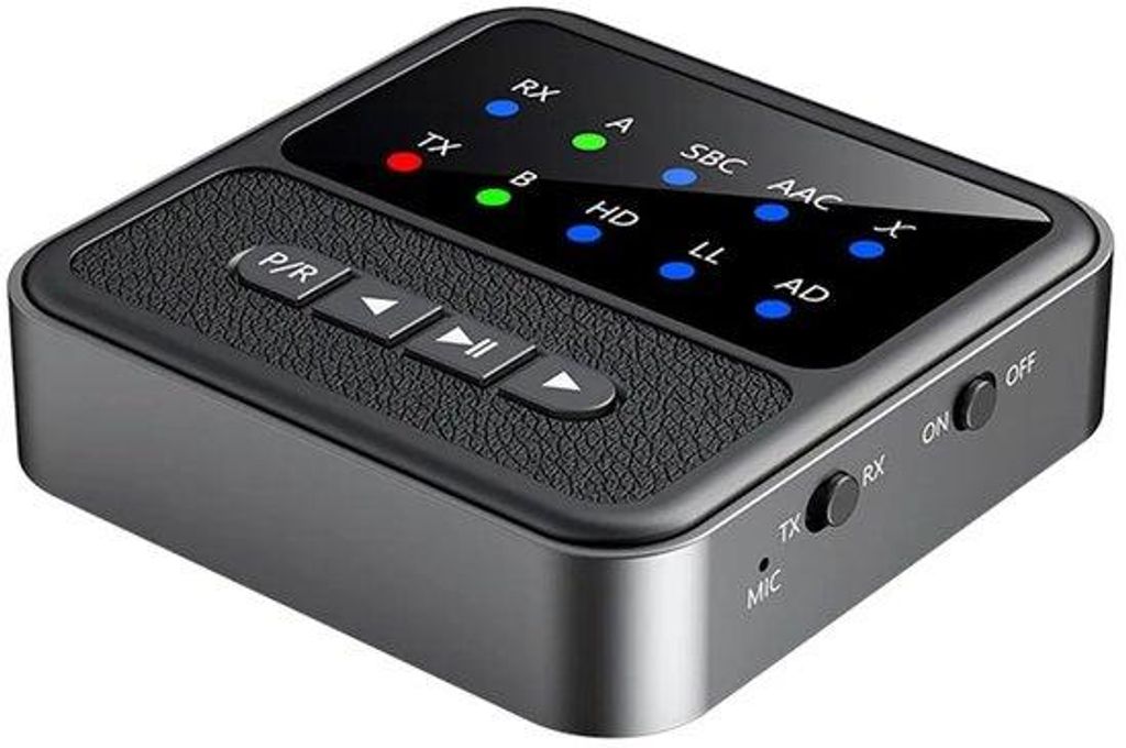 Bluetooth 5.4 Sender und Empfänger für TV und Home-Audio-Systeme, 2-in-1 drahtloser Audioadapter mit 3,5 mm AUX RCA-Adapter, unterstützt aptX LL...