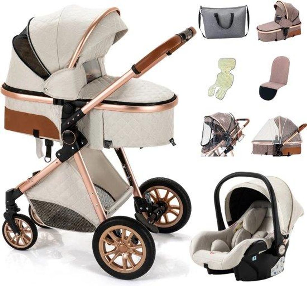 kočárek 2 v 1 – kočárek – autosedačka – buggy – skládací – Obrázek produktu 