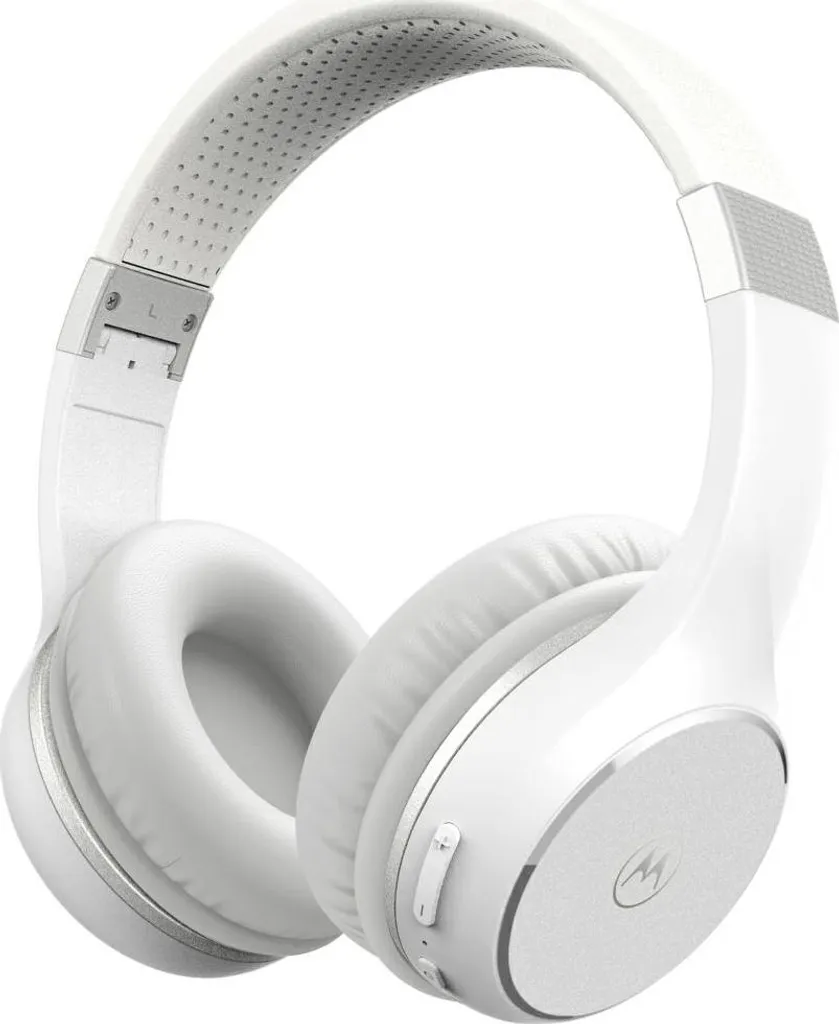 Motorola XT220 Écouteurs Bluetooth Blancs avec 24h d'Autonomie et Basses
