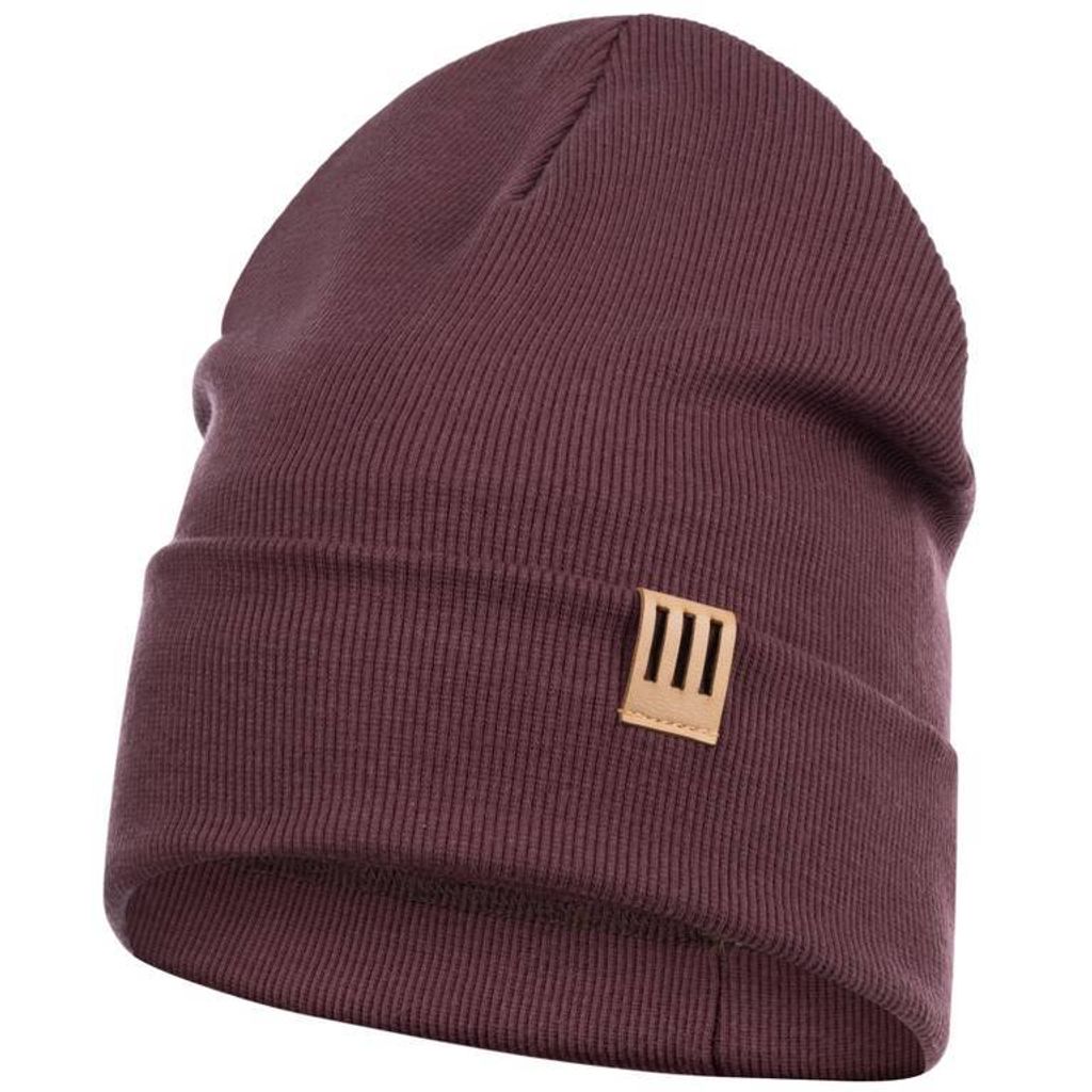 Smarilla Mütze Junge Herren Kinder Beanie gerippt(58-60,Braun)