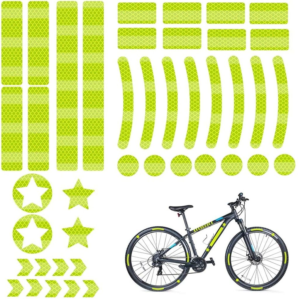 Reflexné prvky na bicykel, nálepky na bicykel, reflexné Obrázok produktu 