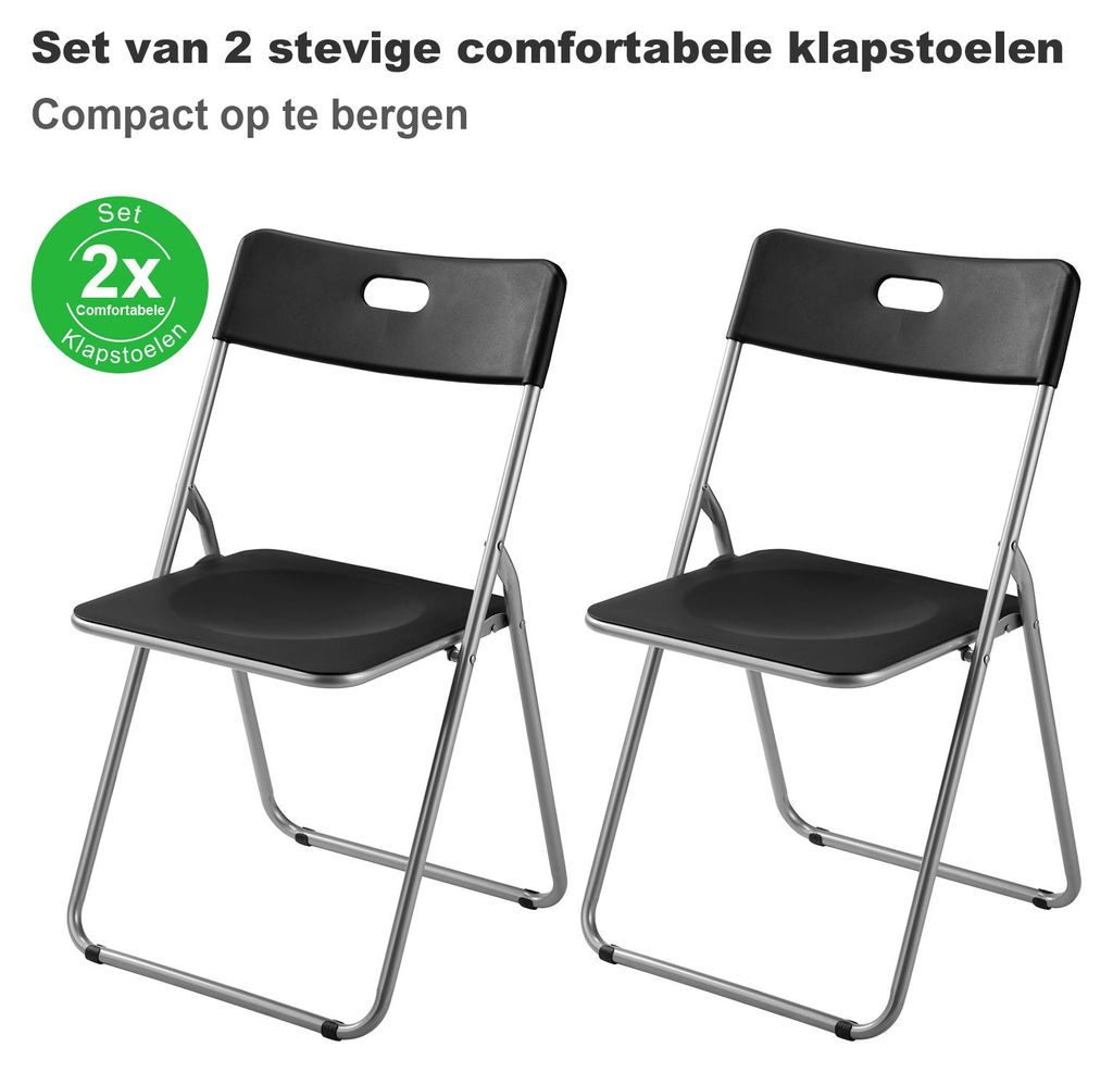 Bardi 2-teiliges Klappstuhl-Set – Robustes und wetterfestes Produktbild 