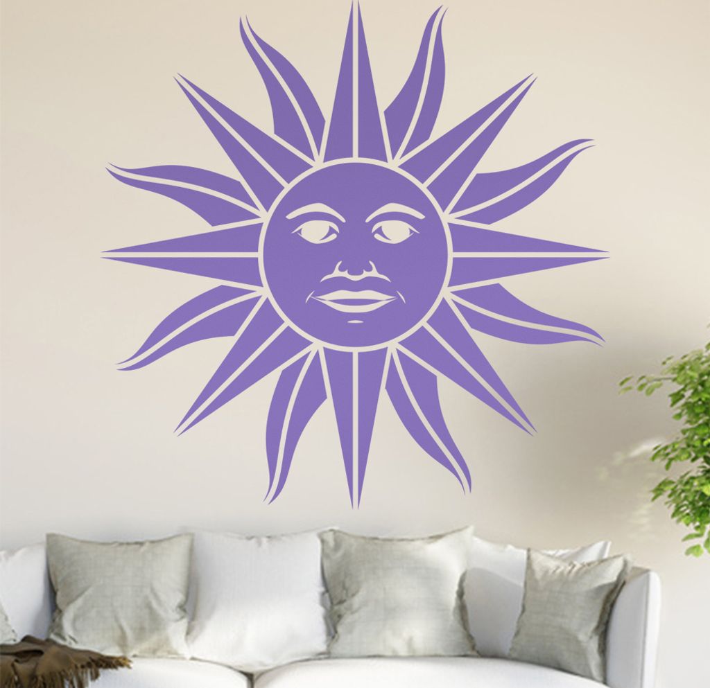 Flagge/Wappen Uruguay Wandtattoo in 6 Größen - Wandaufkleber Wall Sticker - Dekoration, Küche, Wohnzimmer, Schlafzimmer, Badezimmer