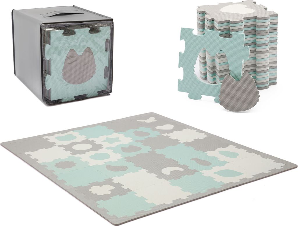 Tappeto in schiuma per bambini Luno 3D Mint / Kinderkraft Immagine del prodotto 