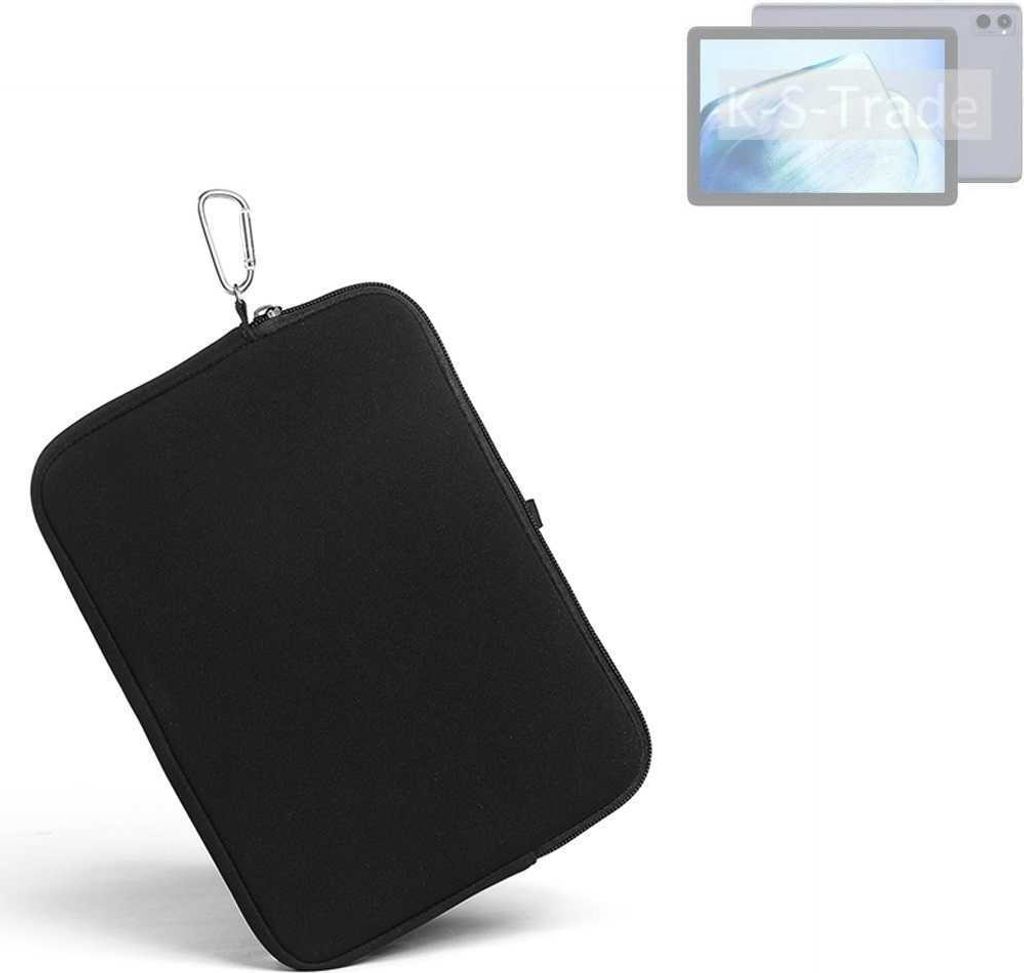 K-S-Trade Neopren Hülle kompatibel mit Cubot TAB 20 Schutz Hülle Neoprenhülle Tablet-Hülle Tabletcase Tablet Schutz Gürtel Tasche Case Holster