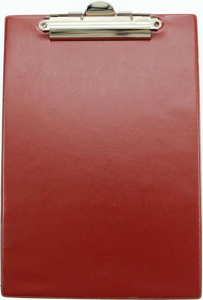 Klemmbrett / aus PVC / DIN A4 / Farbe: rot