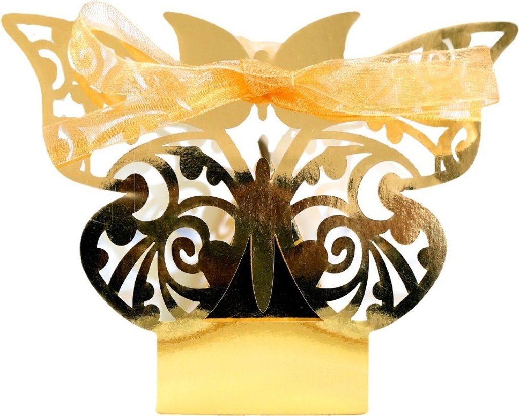50 Packungen 3D Schmetterling Hochzeit Gunst Boxen, Laser Cut Party Favor Box Für Süßigkeiten Schokolade