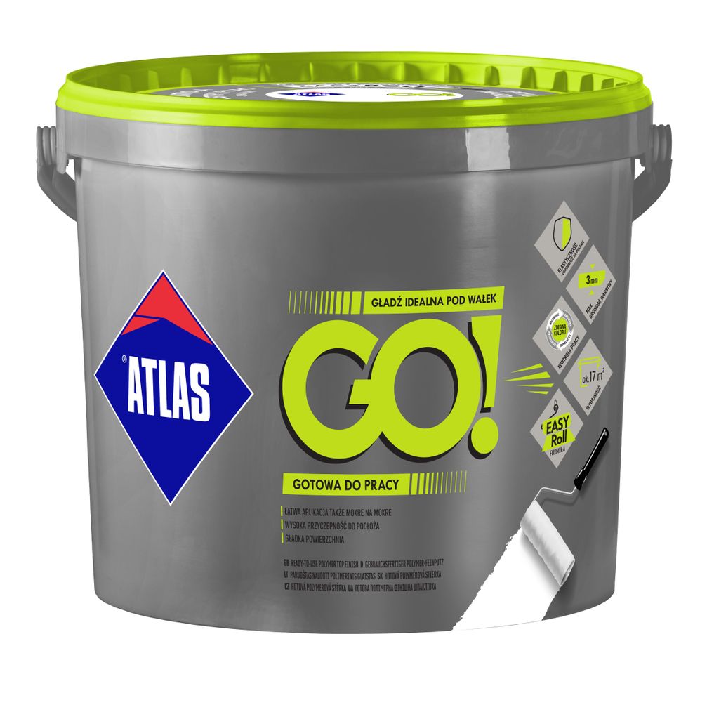 ATLAS GO! - 25KG - Weiße Polymer-Spachtelmasse für perfekte Produktbild 
