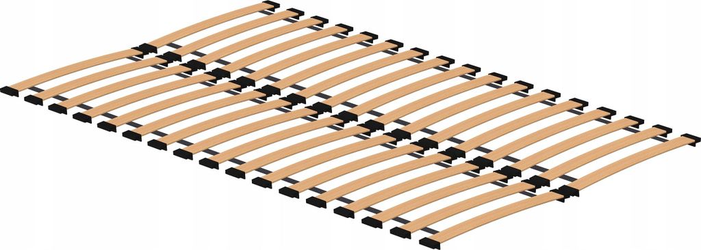 Federleistenrost 120x200 cm – 34 Buchenleisten, 2× 60x200, Produktbild 