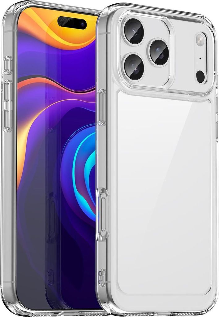 Für Apple iPhone 17 Pro Max Colorful TPU / Acryl Hybrid Schutz Hülle Transparent