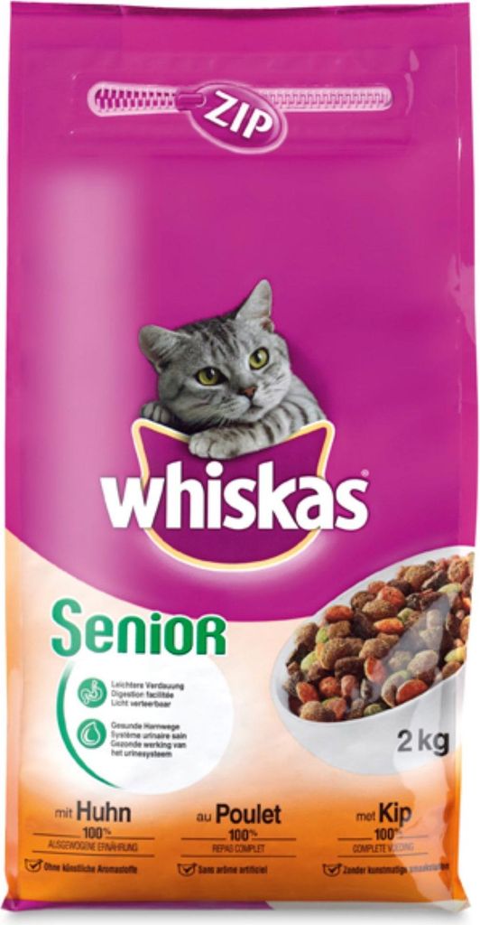 Katzenfutter Trockenfutter Senior Huhn Beutel 1,9 kg Produktbild 