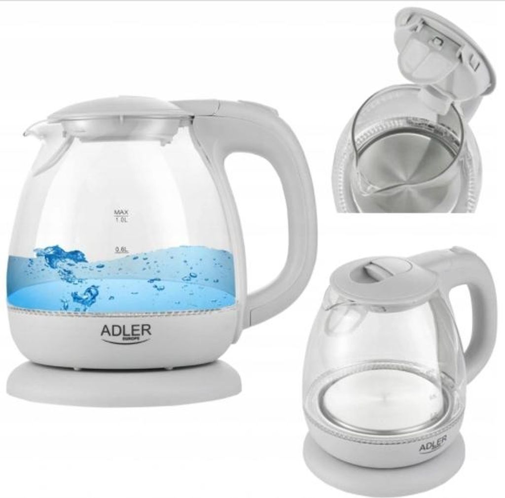 Produktbild von Almna Wasserkocher 1,8 Lter Glaswasserkocher Mt Wasserstandsanzege