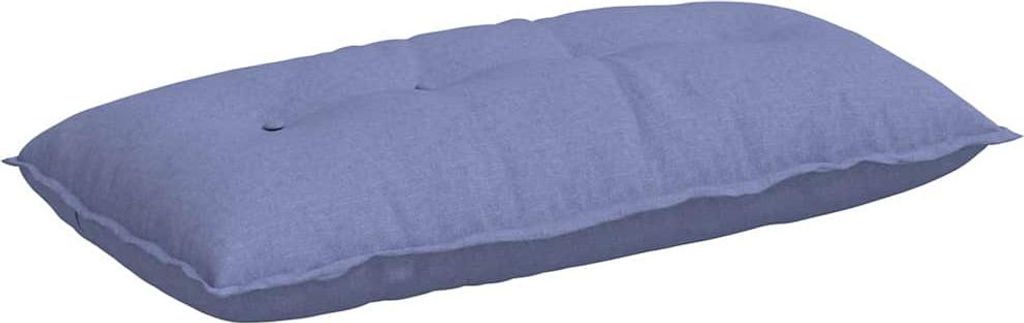 vidaXL Rückenkissen Jeans blau 100 x 19 x 50 cm Stoff